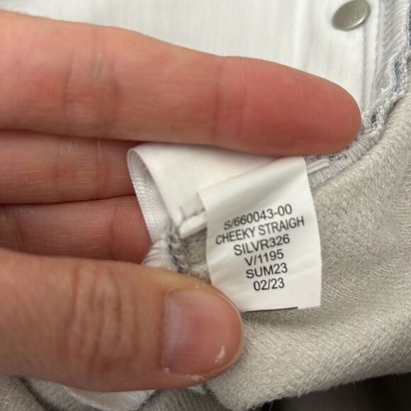 GAP Silver Straight Leg Jeans - Picture 8 of 13